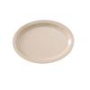 Yanco China NS-513T Nessico Tan Melamine 13in x 8.5in Oval Narrow Rim Platter 