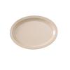 Yanco China NS-516T Nessico Tan Melamine 15.5in x 10.75in Oval Narrow Rim Platter 