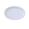 Yanco China NS-516W Nessico White Melamine 15.5inx 10.75in Oval Narrow Rim Platter 
