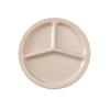 Yanco China NS-702T Nessico Tan Melamine 10in dia. 3 Compartment Plate - 2dz 