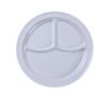 Yanco China NS-703W Nessico White Melamine 10.25in dia. 3 Compartment Plate-2dz 