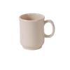 Yanco China NS-901T Nessico Tan Melamine 8oz 3in dia. Bulbous Mug - 4dz 