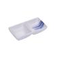 Yanco China OC-4031 Ocean White/Blue Porcelain 2oz Double Sauce Dish - 3dz 