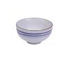 Yanco China OC-505 Ocean White/Blue Porcelain 8oz 4.5in dia. Rice Bowl - 3dz 
