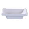 Yanco China OK-4046 Osaka White Melamine 1oz Rectangular Sauce Dish - 6dz 