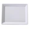 Yanco China OK-7012 Osaka White Melamine 12.75in x 10.5in Rectangular Plate- 1dz 
