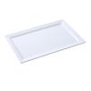 Yanco China OK-7014 Osaka White Melamine 14in x 7in Rectangular Display Plate 