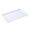 Yanco China OK-7018 Osaka White Melamine 18in x 12in Rectangular Display Plate 