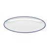 GET Settlement Bistro White Melamine 12.25in x 9in Plate - 1dz - OP-1291-W/CB 