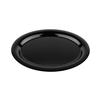GET Black Elegance Melamine 13.5in x 10.25in Oval Platter - 1dz - OP-135-BK 
