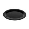 GET Black Elegance 9.75in x 7.25in Oval Platter - 2dz - OP-950-BK 