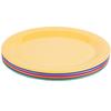 GET OP-950-MIX Diamond Color Mix Melamine 9.75inx7.25in Oval Platter- 2dz 