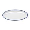 GET OP-960-W/CB Settlement Bistro White Melamine 9in x 6.25in Plate - 2dz 