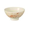 Yanco China OR-5705 Orchis Asian Pattern Melamine 10oz 4.75in dia. Rice Bowl 