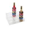 Cal-Mil P295 12.25in x 10in x 4.5"H Clear Plastic 2-Tier Bottle Organizer 