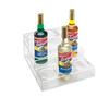 Cal-Mil P296 12in x 14.75in x 6.25"H Clear Plastic 3-Tier Bottle Organizer 