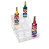 Cal-Mil P297 12in x 19.5in x 8.25"H Clear Plastic 4-Tier Bottle Organizer 