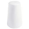 GET PA1101709912 Corona Actualite Bright White Porcelain 2.5oz Pepper Shaker 