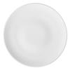 GET PA1101712324 Corona Actualite Bright White Porcelain 9in dia. Coupe Plate 