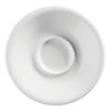 GET PA1101810124 Corona Actualite Bright White Porcelain 5in dia. Saucer-2dz 