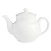 GET PA1101908306 Corona Actualite Bright White Porcelain 25oz Teapot-6 Each 