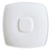 GET PA1101910324 Corona Asia Bright White Porcelain 6.5in Square Saucer- 2dz 