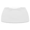 GET PA1101912424 Corona Asia Bright White Porcelain 9.5in Square Plate - 2dz 