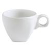 GET PA1101914224 Corona Asia Bright White Porcelain 8oz Tea Cup - 2dz 