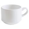 GET PA1101924324 Corona Elegance Bright White Porcelain 7.8oz Tea Cup-2dz 