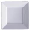 GET PA1101972024 Corona Zen Bright White Porcelain 9in Square Plate - 2dz 