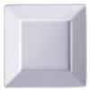 GET PA1101972424 Corona Zen Bright White Porcelain 10.6in Square Plate - 2dz 