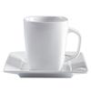 GET PA1101974324 Corona Zen Bright White Porcelain 8oz 4in dia. Cup - 2dz 