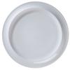GET PA1101982524 Corona Gotas Bright White Porcelain 10in dia. Plate - 2dz 