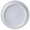GET PA1101982724 Corona Gotas Bright White Porcelain 10.6in dia. Plate - 2dz 