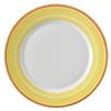 GET PA1600902724 Corona Calypso Yellow Porcelain 10.5in dia. Plate - 2dz 