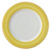 GET PA1600902912 Corona Calypso Yellow Porcelain 12.25in dia. Plate - 1dz 