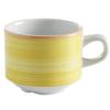 GET PA1600904324 Corona Calypso Yellow Porcelain 8.1oz Tea Cup - 2dz 