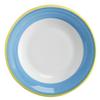 GET PA1601901524 Corona Calypso Blue Porcelain 7.25in dia. Rolled Edge Plate 