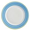 GET PA1601902912 Corona Calypso Blue Porcelain 12.25in dia. Plate - 1dz 