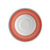 GET PA1602900124 Corona Calypso Coral Porcelain 5in dia. Coffee Saucer - 2dz 