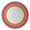 GET PA1602900324 Corona Calypso Coral Porcelain 6.5in dia. Tea Saucer - 2dz 