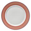 GET PA1602902024 Corona Calypso Coral Porcelain 8in dia. Plate - 2dz 