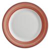 GET PA1602902324 Corona Calypso Coral Porcelain 9in dia. Rolled Edge Plate 