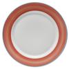 GET PA1602902724 Corona Calypso Coral Porcelain 10.5in dia. Rolled Edge Plate 