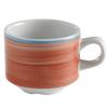 GET PA1602904324 Corona Calypso Coral Porcelain 8.1oz Tea Cup - 2dz 