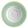 GET PA1603900324 Corona Calypso Green Porcelain 6.5in dia. Tea Saucer - 2dz 