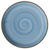 GET PA1604712812 Corona Artisan Blue Porcelain 11in dia. Coupe Plate - 1dz 