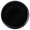 GET PA1941711724 Corona Cosmos Pluto Black Porcelain 7in dia. Coupe Plate 