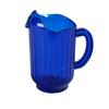 Yanco China PC-060B Plastic Blue 60oz Pitcher with 3 Spouts - 1dz 