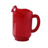 Yanco China PC-060R Plastic Red 60oz Pitcher with 3 Spouts - 1dz 